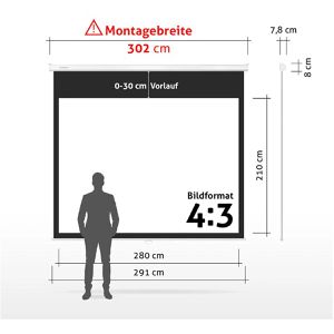 Produktbild für Beamer-Leinwand ESMART Professional MIROLO