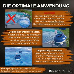 Produktbild für Chlor NASSWERK organisch, langsamlösliche Ultra Blue Multitabs