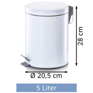Produktbild für Mülleimer Zeller 18700, weiß