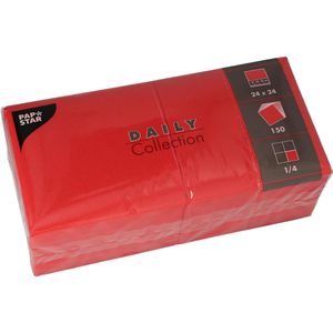 Servietten Papstar 89604, Daily Collection, rot