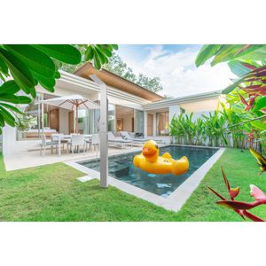 Produktbild für Gartendusche vidaXL 48199, Gebogen, Kaltwasserdusche, silber