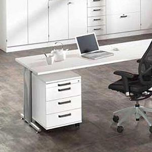 Produktbild für Rollcontainer Hammerbacher N-Serie, Holz, weiß