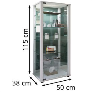 Produktbild für Glasvitrine VCM Kavisa L, stehend