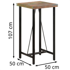 Produktbild für Bartisch vidaXL 356372, braun