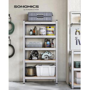 Produktbild für Schwerlastregal Songmics 5 Holzböden