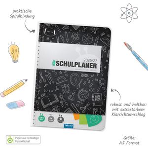 Produktbild für Schülerkalender Trötsch Schwarz, Schuljahr 2026/2027