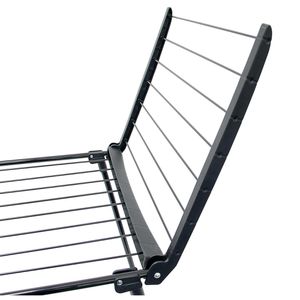 Produktbild für Wäscheständer Relaxdays klappbar, schwarz
