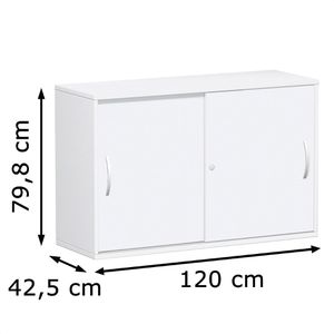 Produktbild für Schiebetürenschrank Geramöbel Flex 312253-WW, abschließbar