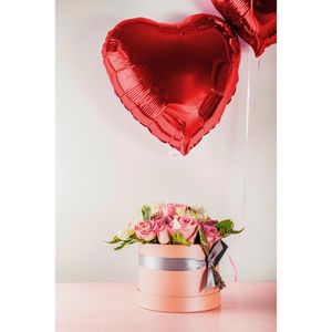 Produktbild für Luftballons Papstar 86802 Heart, rot