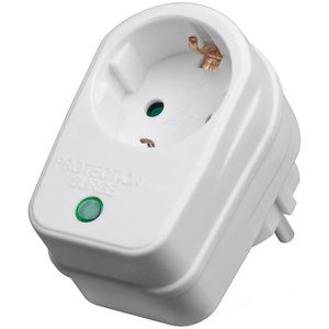 Steckdosenadapter Goobay weiß