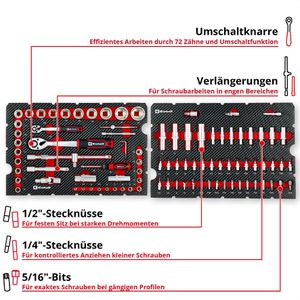 Produktbild für Werkzeugkoffer Einhell E-Case Werkstatt, 370514