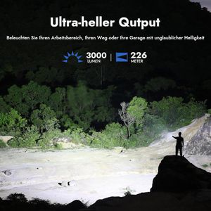 Produktbild für Taschenlampe Wuben L3 grün, LED, aufladbar