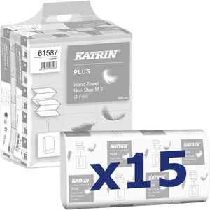 Papierhandtücher Katrin Plus Non Stop M 2 wide, 61587, 2-lagig