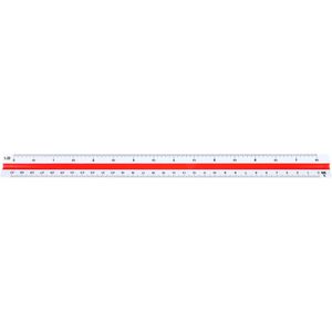 Produktbild für Dreikantmaßstab M+R 716350010 Kunststoff, 30cm