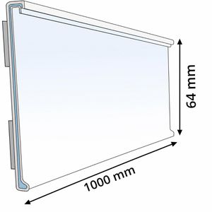 Produktbild für Scannerschiene Böttcher-AG DBR 64, mit C-Raste, 1000 x 64 mm