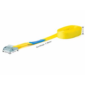 Produktbild für Spanngurt Sandax 307, gelb, mit Klemmschloss