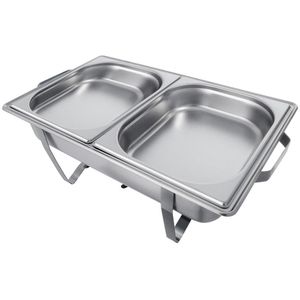Produktbild für Chafing-Dish Saro Twin Pack Elena, mit Brennpaste