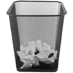 Produktbild für Papierkorb D.RECT 110784, schwarz