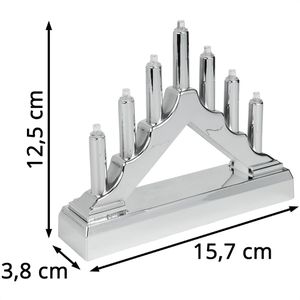 Produktbild für Lichterbogen Ideen-mit-Herz 013164-03, Mini, silber