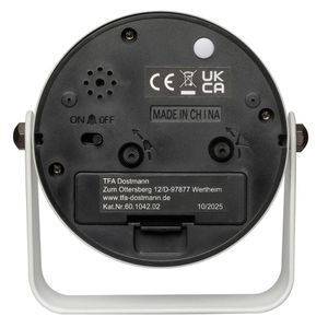 Produktbild für Wecker TFA 60.1042.02 DESIGN weiß, analog