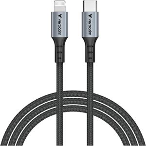 Produktbild für Ladekabel Verbatim Sync &amp; Charge, schwarz, 1,2m