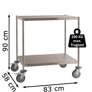 Produktbild für Servierwagen Kongamek KM60354MRU, silber, aus Edelstahl