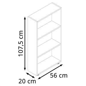 Produktbild für Bücherregal VCM Bulas, 918408, honig eiche