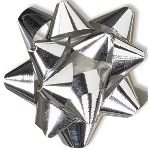 Geschenkschleife Relaxdays silber