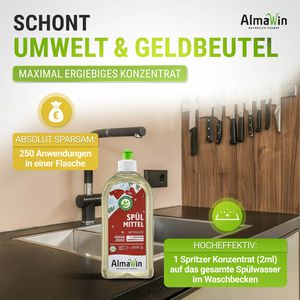Produktbild für Spülmittel AlmaWin Winterglanz, mikroplastikfrei, Konzentrat