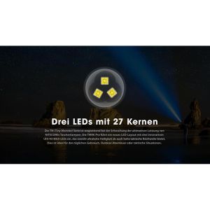 Produktbild für Taschenlampe Nitecore TM9K, LED, aufladbar