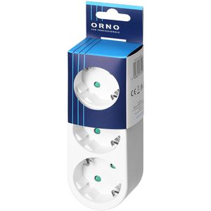 Produktbild für Steckdosenadapter Orno AE-13252(GS), weiß