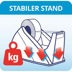 Produktbild für Klebebandabroller Tesa 57422 Easy Cut, rot/blau