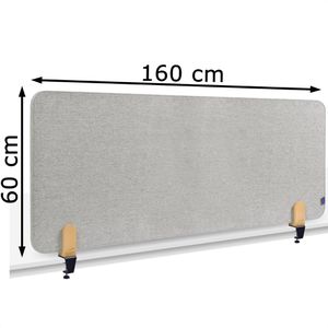Produktbild für Tischtrennwand Legamaster 7-209812, grau