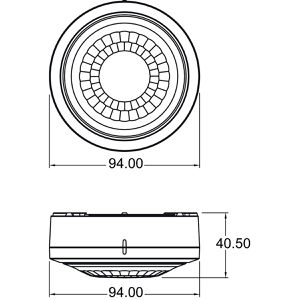 Produktbild für Präsenzmelder Theben LUXA 103 S360-100-12 AP WH