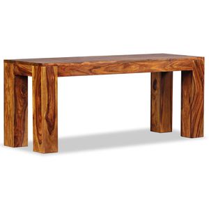 vidaXL Sitzbank 244352, Holz, 110 x 35 cm, braun