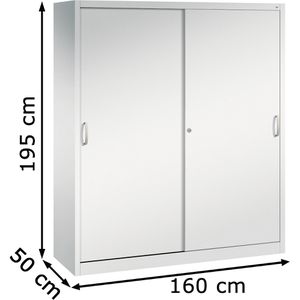Produktbild für Werkzeugschrank CP-Möbel 2159-00, aus Metall, lichtgrau