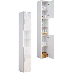Produktbild für Badschrank Vicco Irma, 4 Füße, weiß hochglanz