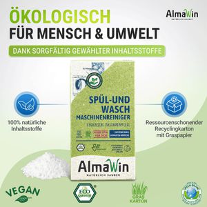 Produktbild für Waschmaschinenreiniger AlmaWin Konzentrat, vegan, Bio