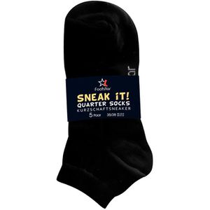 Produktbild für Socken Footstar Sneak It, schwarz, 10 Paar
