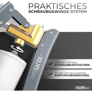 Produktbild für Fettpresse KLRStec X0-QRVC-BKYF, mit Mundstück
