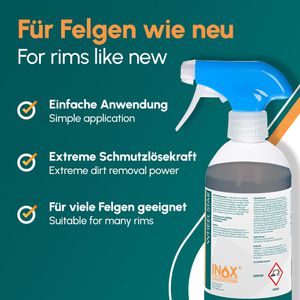 INOX Felgenreiniger Wheel Star, 4011501, Spray, Hochkonzentrat, 500ml – Böttcher  AG