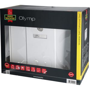 Produktbild für Briefkasten Burg-Wächter Olymp 916 W, weiß, aus Stahl