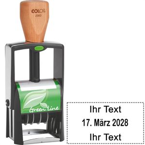 Produktbild für Datumstempel Colop 2360 Green Line, schwarz, selbstfärbend