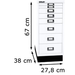 Produktbild für Schubladenschrank Bisley MultiDrawer, aus Metall