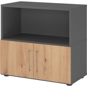 Produktbild für Kombischrank Hammerbacher FW28T1, graphit / asteiche