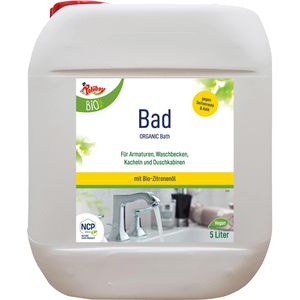 Poliboy Badreiniger Bio, mit Bio-Zitronenöl, Kalkreiniger, Kanister, gegen Kalk und Schmutz, 5L