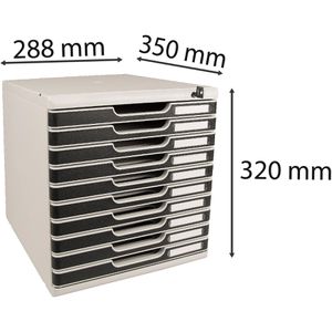 Produktbild für Schubladenbox Exacompta 332014D, Modulo, A4