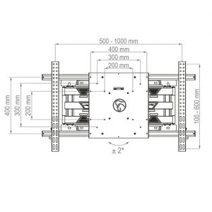 Produktbild für TV-Wandhalterung Hagor BrackIT XXL HD II, 8422
