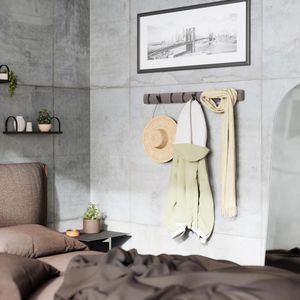 Produktbild für Kleiderhaken Umbra Flip 8, 318858-1045, aus Holz, klappbar