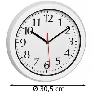 Produktbild für Wanduhr TFA 60.3542 Outdoor, Kunststoff, analog, Funkuhr